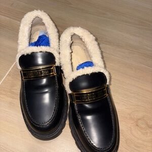 Christian Dior Shearling loafers